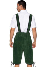 Mens Beerfest Lederhosen Oktoberfest Costume Green X-Large Mens Costumes